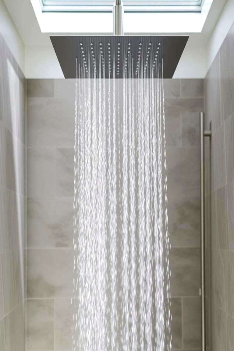 Rainfall Shower Oasis - 24 Luxury Shower Ideas