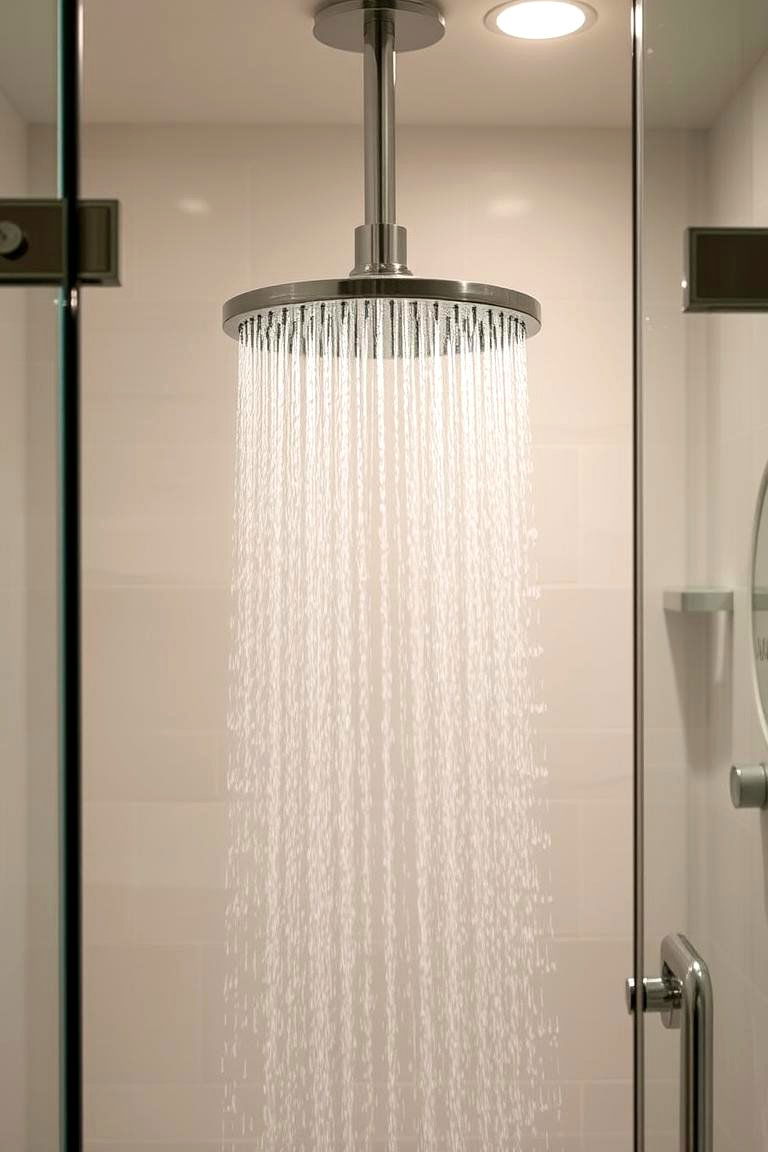 Rainfall Showerhead - 24 Western Bathroom Ideas