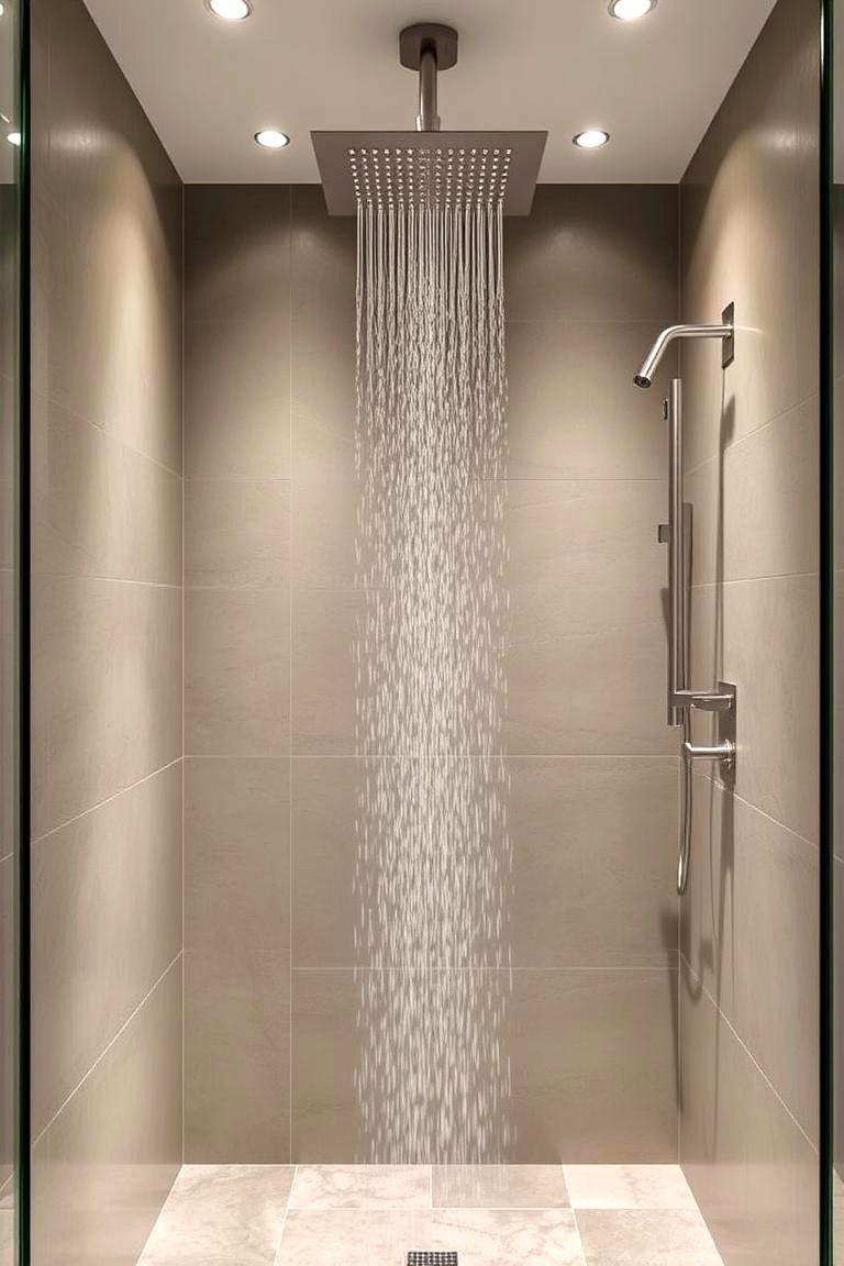 Rainfall Showerheads - 24 luxury bathroom ideas