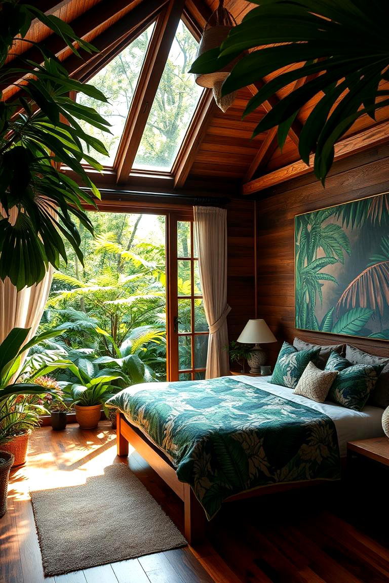 Rainforest Bungalow Bedroom - 24 Outdoor Bedroom Ideas