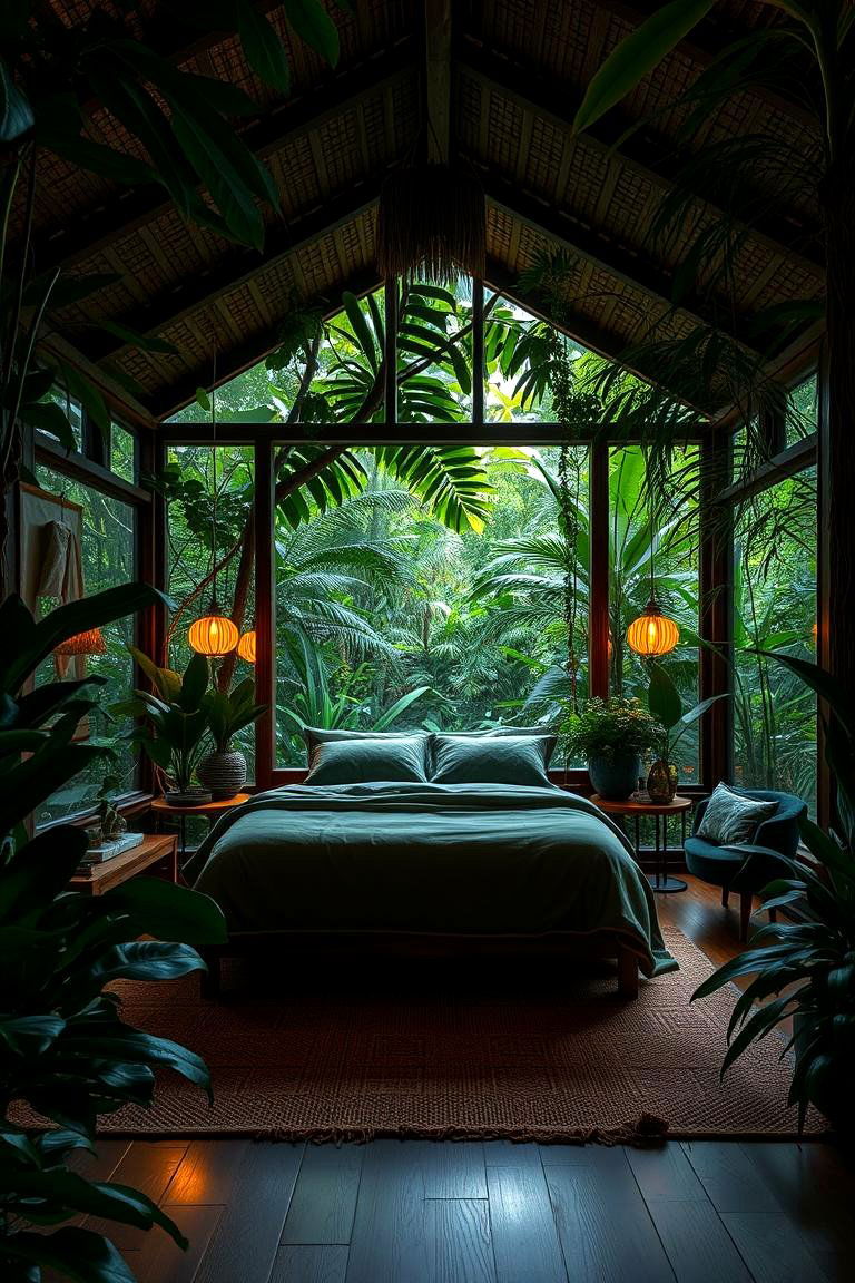 Rainforest Oasis - 24 Tropical Bedroom Ideas