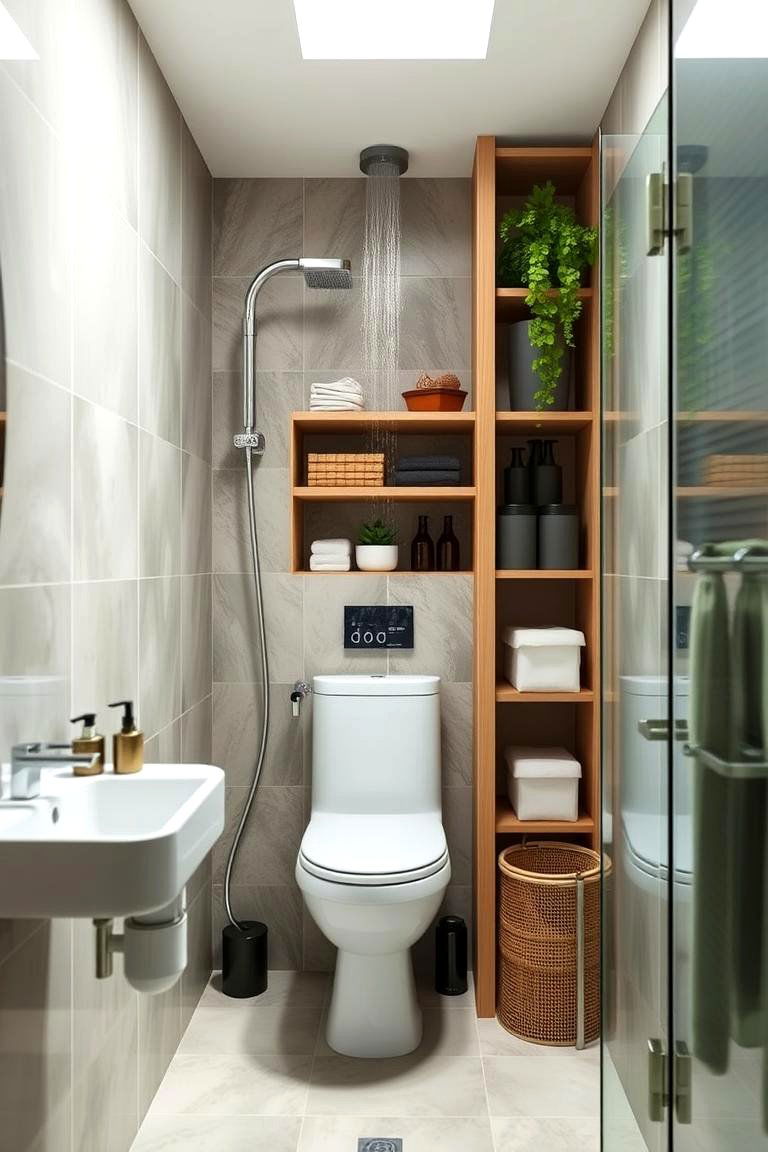 Rainwater Harvesting Innovations for Eco Efficiency - 24 Small Green Bathroom Ideas