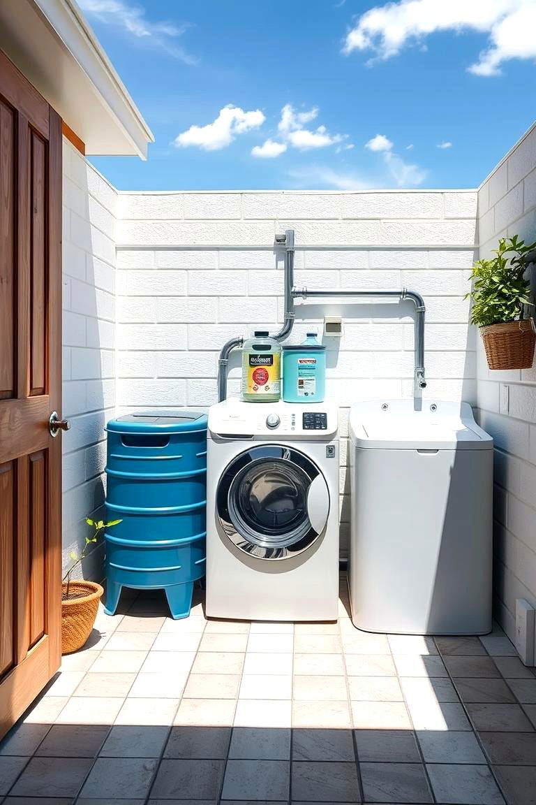 Rainwater Harvesting System - 24 Green Laundry Room Ideas