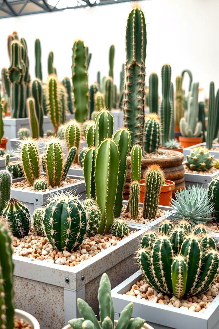 Raised Bed Cactus Display - 24 Cactus Garden Ideas