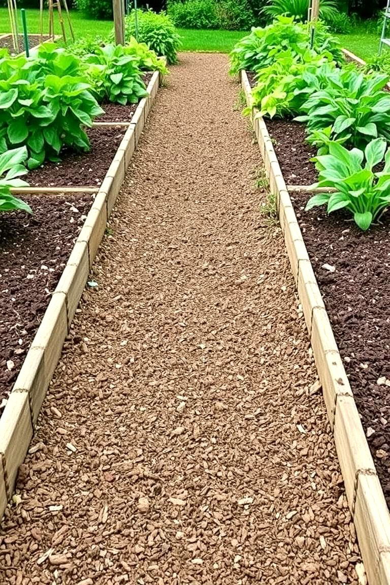 Raised Bed Mulch Pathway - 24 Mulch Pathway Ideas