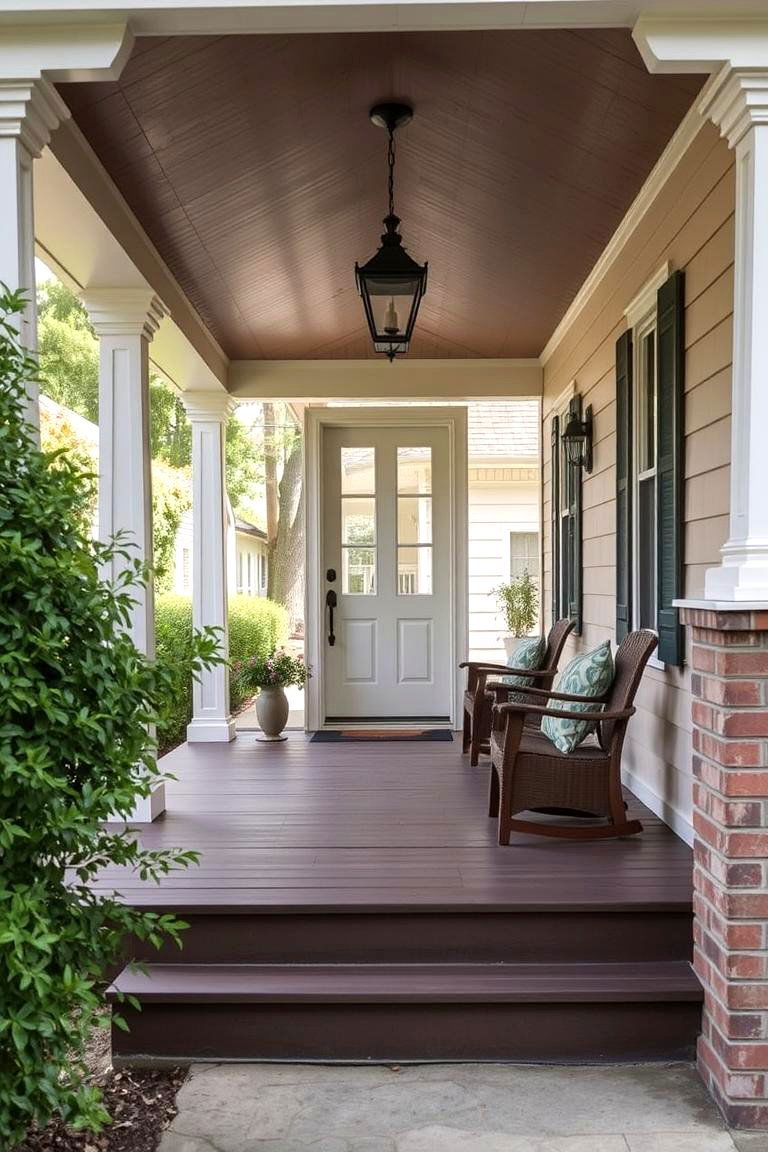 Raised Front Porch - 24 Front Door Privacy Ideas