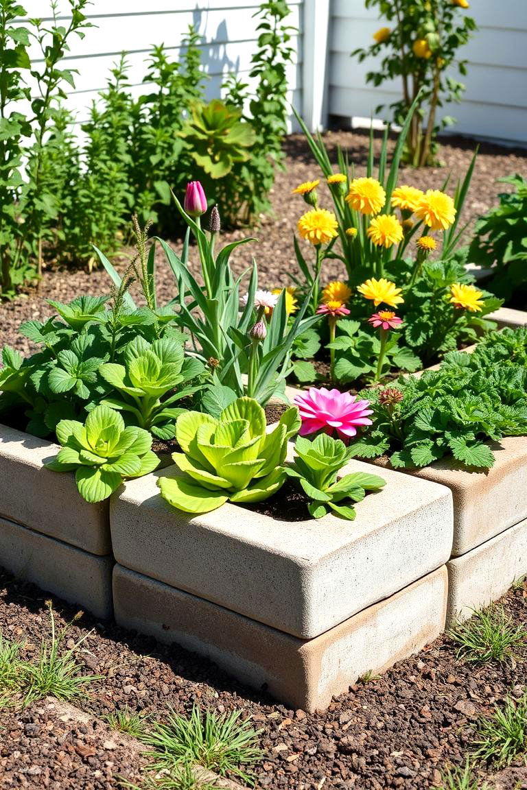 Raised Garden Beds - 24 Cinder Block Garden Ideas