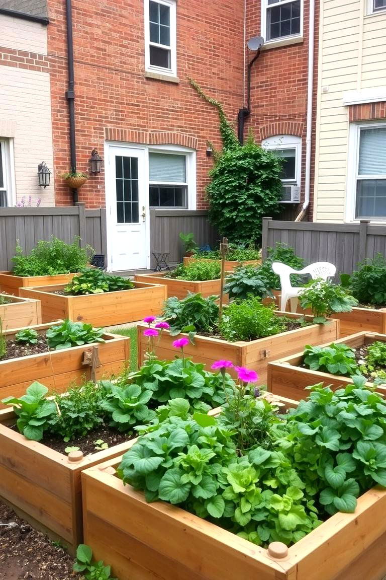 Raised Garden Beds for Easy Gardening - 24 Townhouse Backyard Ideas