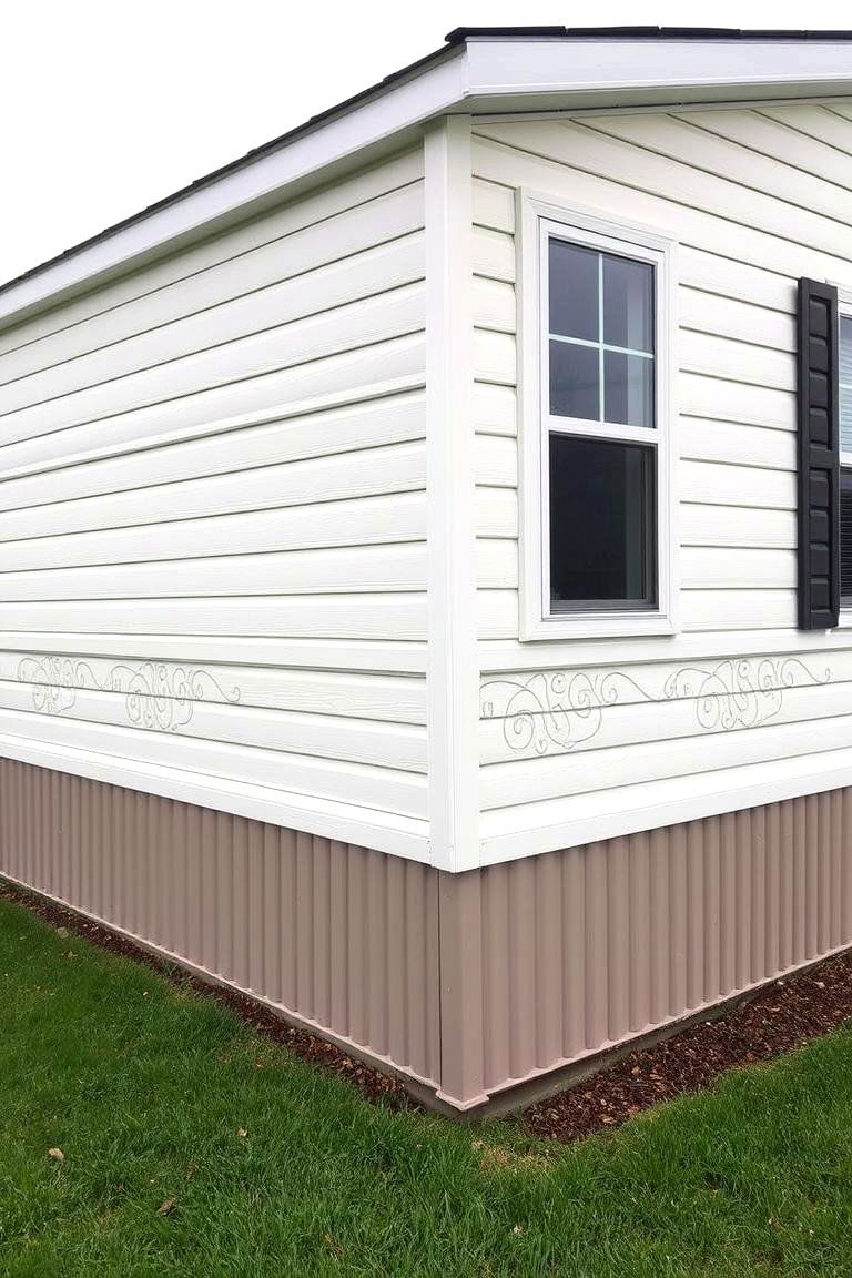 Raised Panel Siding for Elegant Detailing - 24 Mobile Home Siding Design Ideas