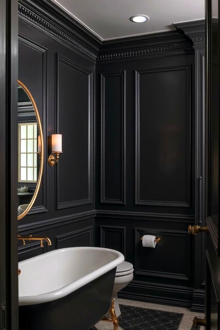 Raised Paneling for a Luxurious Feel - 24 Bathroom Wall Paneling Ideas