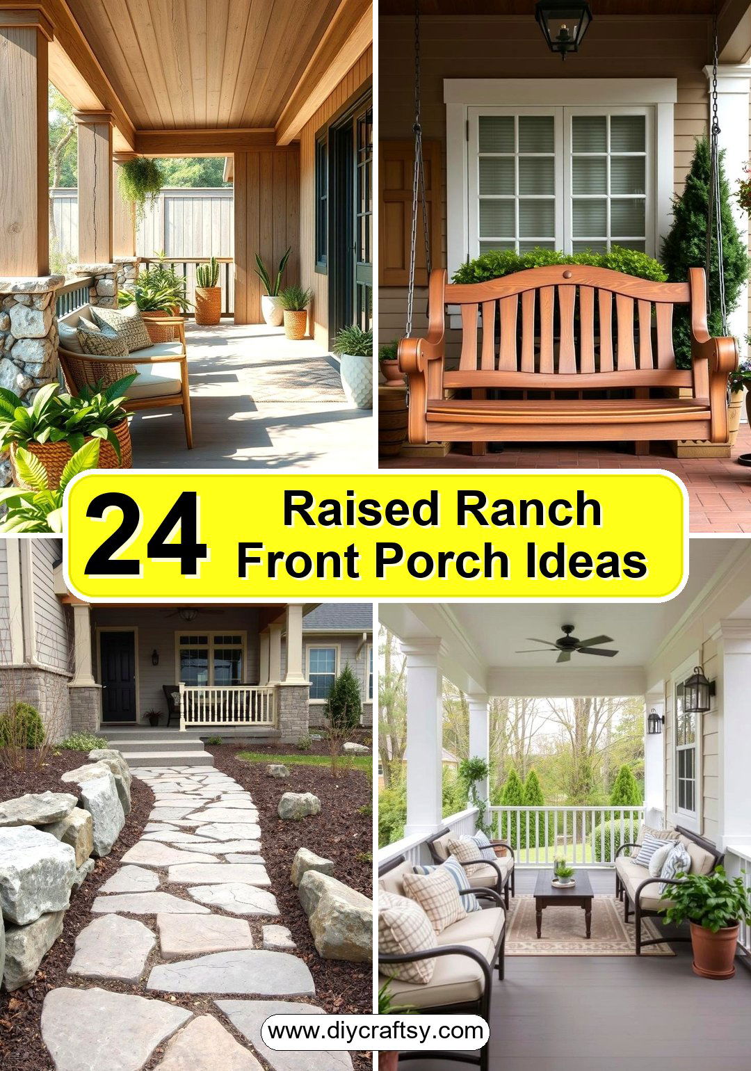 Raised Ranch Front Porch Ideas