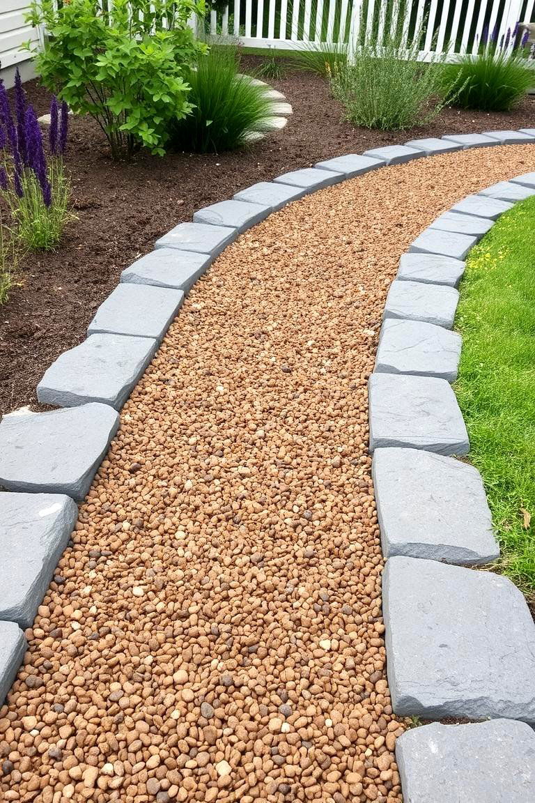 Raised Rock Walkway - 24 Rock Walkway Ideas