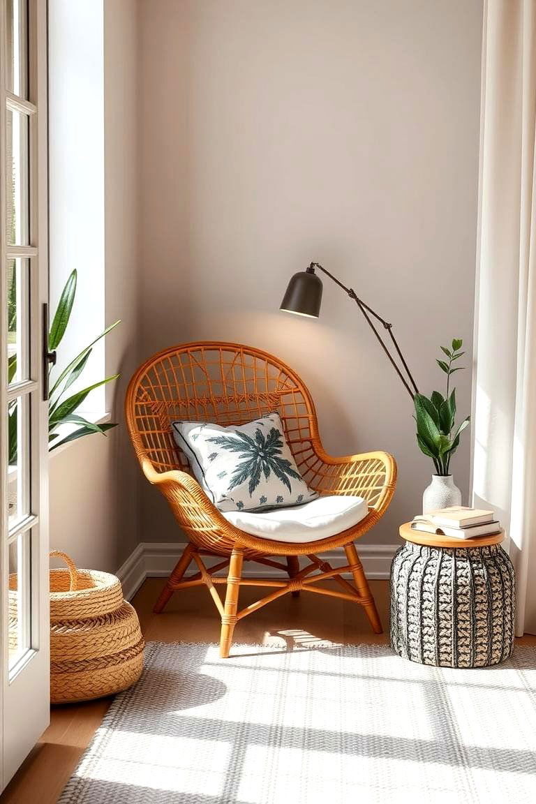 Rattan Accent Chair - 24 rattan bedroom furniture ideas