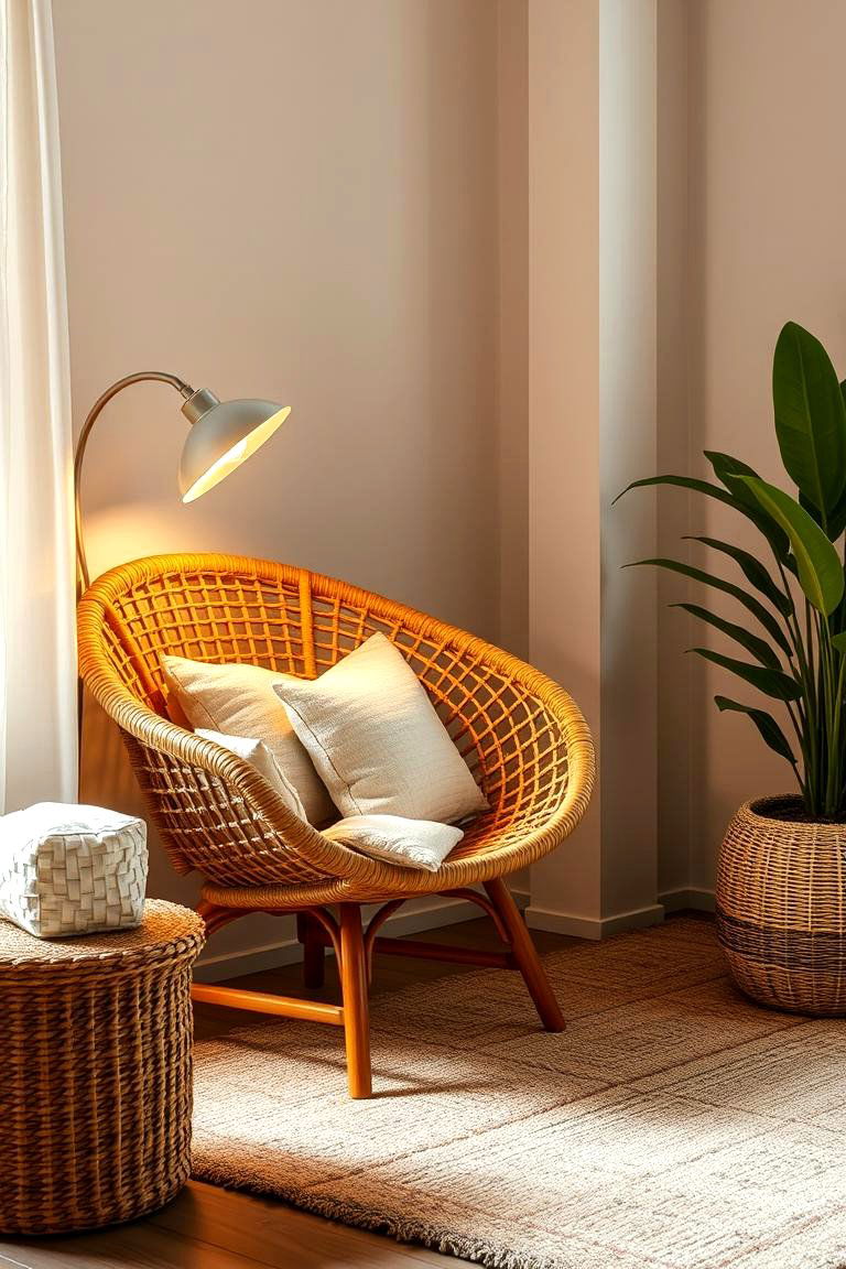 Rattan Lounge Chair Combo - 24 rattan bedroom furniture ideas
