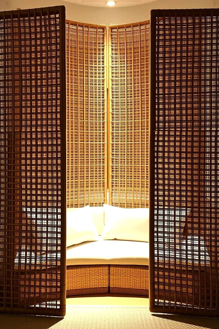 Rattan Room Divider - 24 rattan bedroom furniture ideas