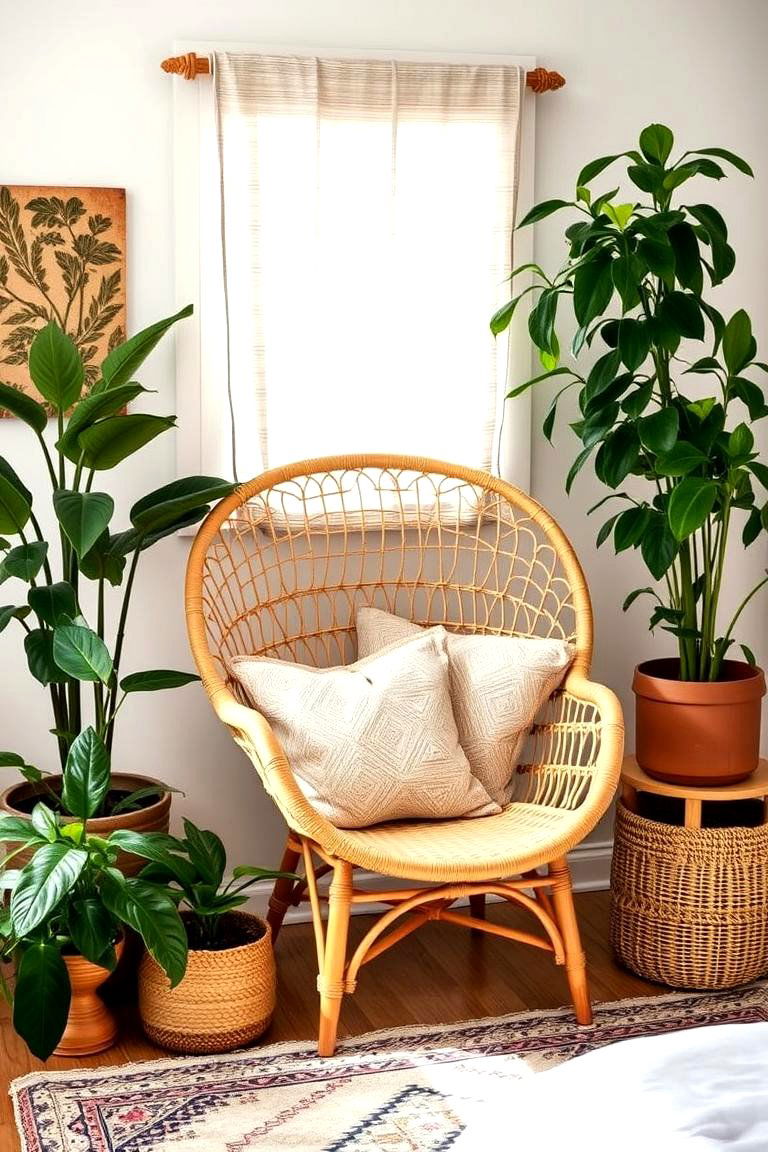 Rattan or Wicker Chair - 24 Bedroom Chair Ideas