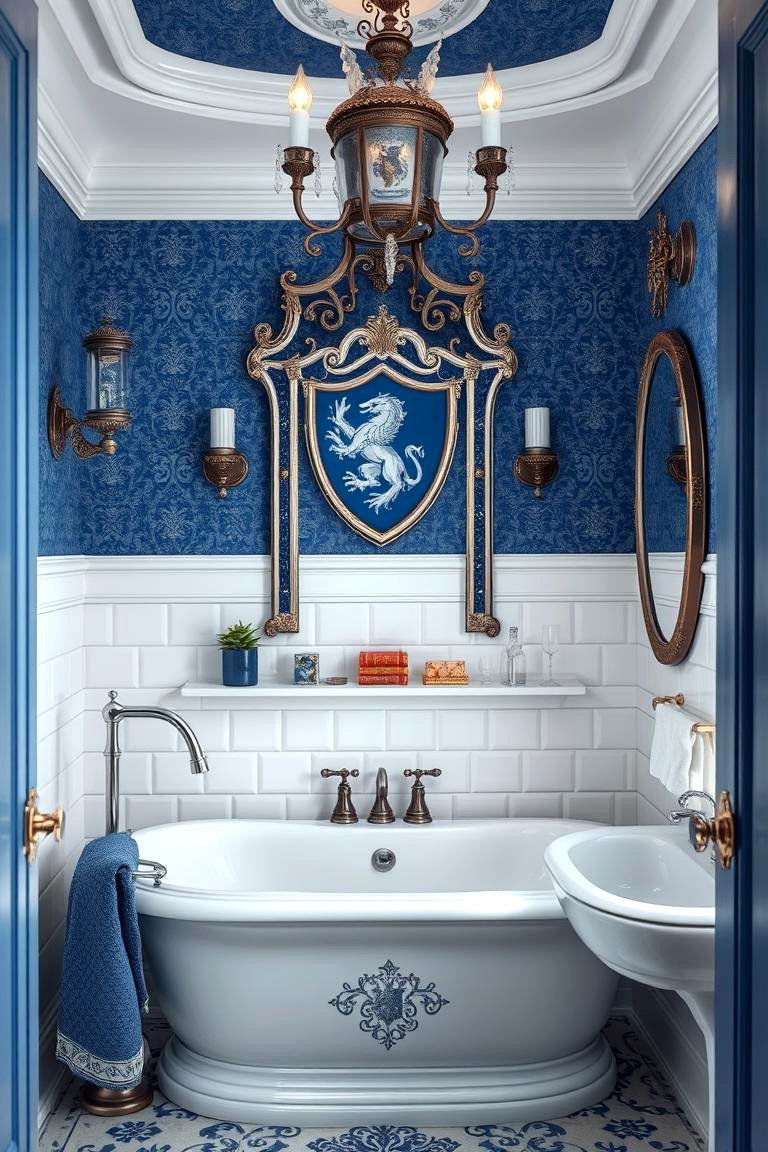 Ravenclaw Regal Details - 24 Harry Potter Bathroom Ideas