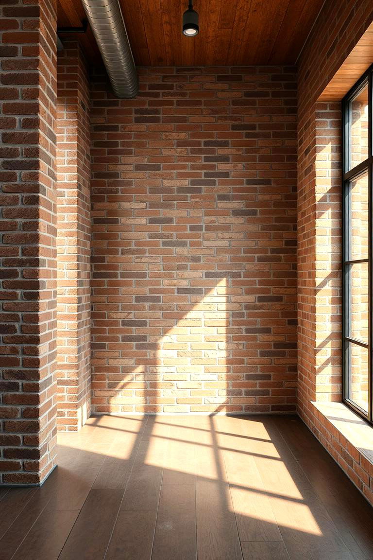 Raw Brick Accents - 24 Brutalist Interior Design Ideas