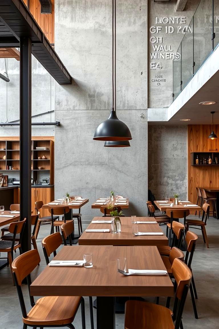 Raw Material Finishes - 24 Industrial Dining Room Ideas