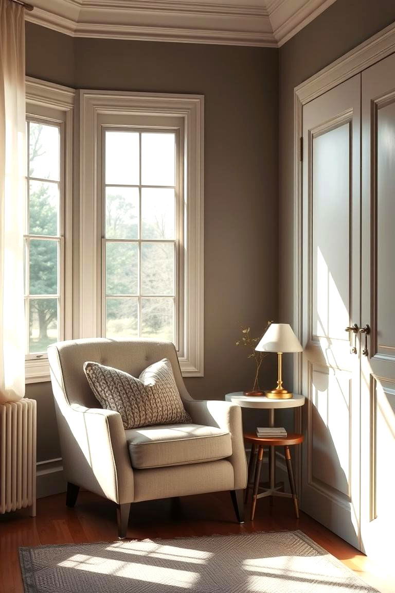 Reading Retreat with Comfy Armchair - 24 Bedroom Seating Area Ideas