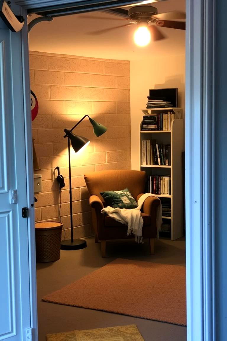 Reading and Relaxation Nook - 24 Garage Game Room Ideas