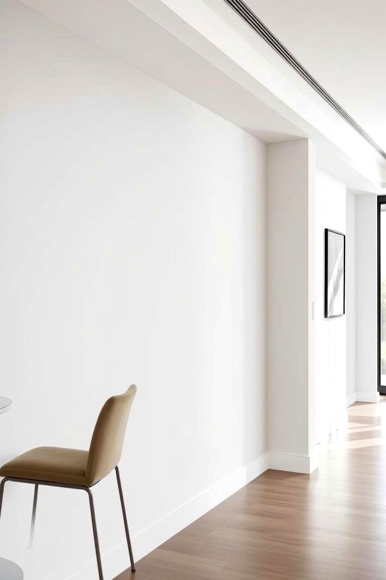Recessed Chair Rail with Modern Minimalism - 24 Chair Rail Ideas