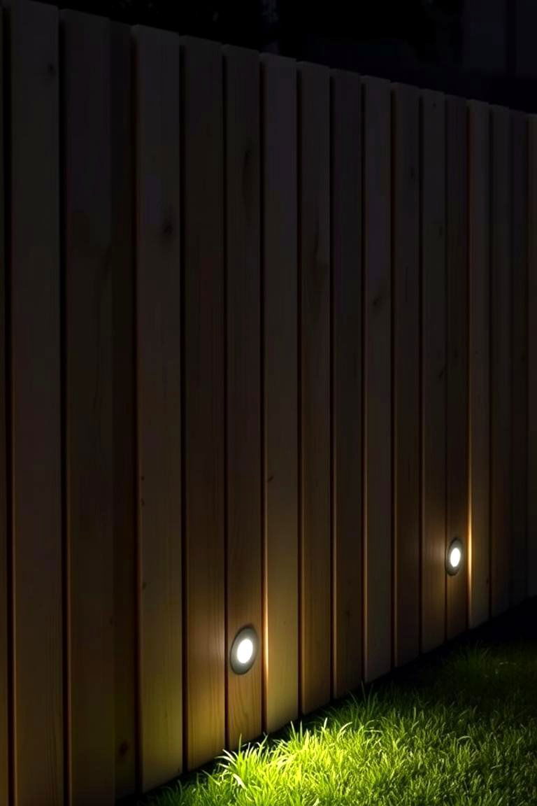 Recessed Fence Lights - 24 Fence Lighting Ideas