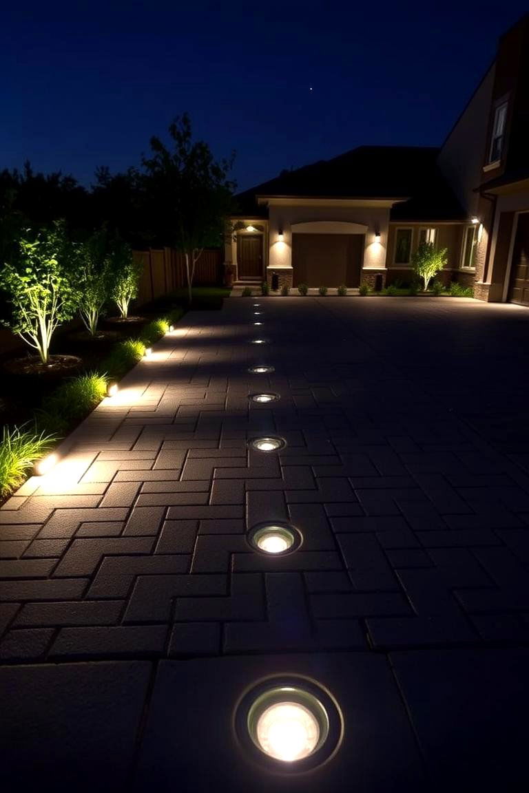Recessed Ground Lighting - 24 Driveway Lighting Ideas