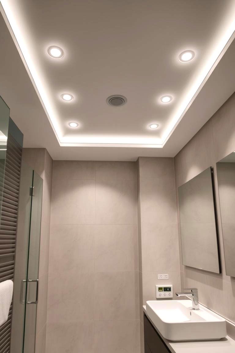 Recessed Lighting Design - 24 Small Bathroom Lighting Ideas
