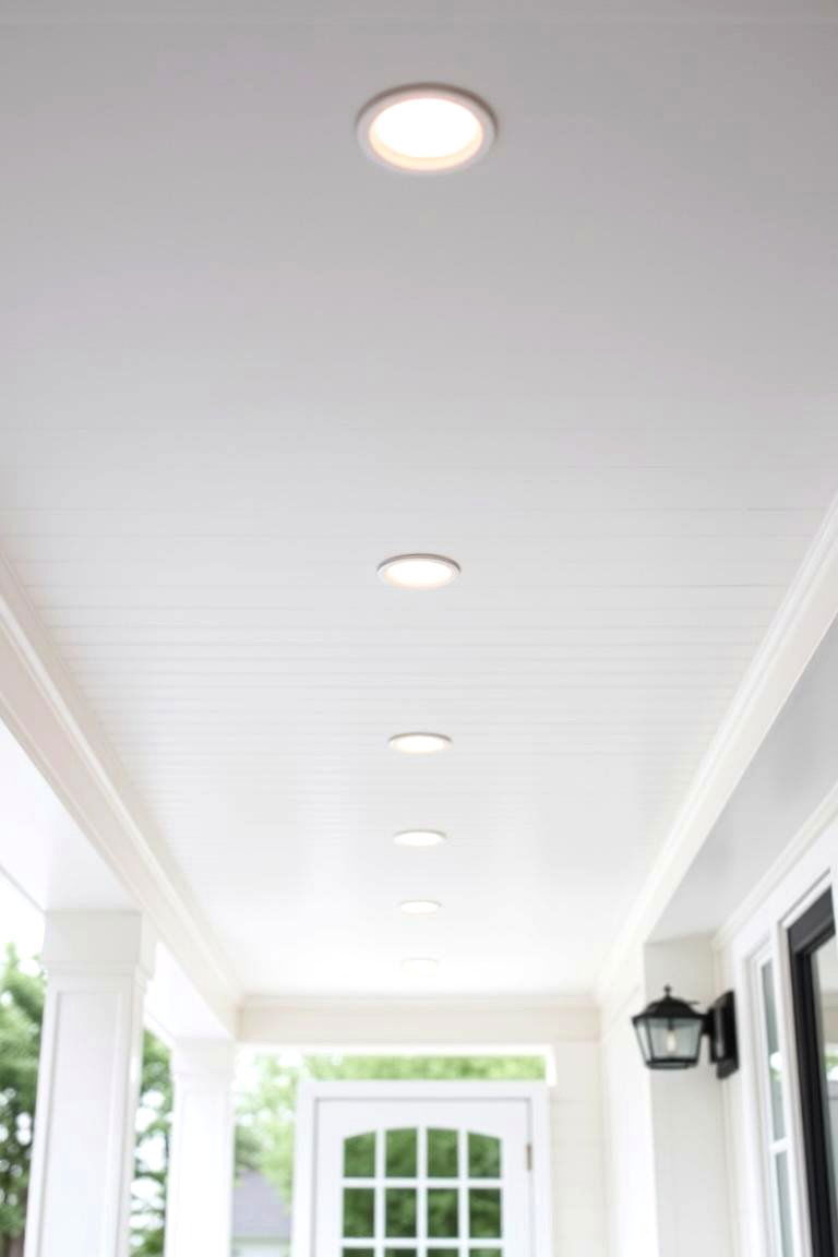Recessed Lighting for a Sleek Look - 24 Front Porch Lighting Ideas
