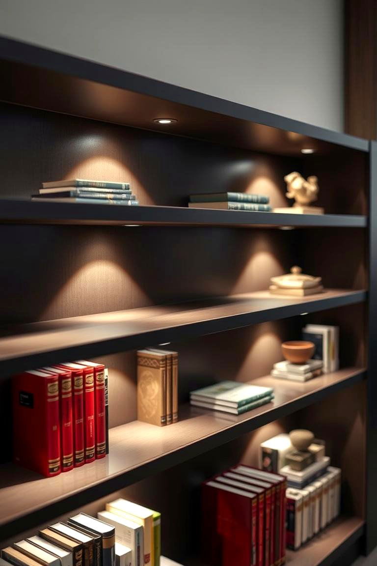 Recessed Shelf Illumination - 24 Recessed Lighting Ideas