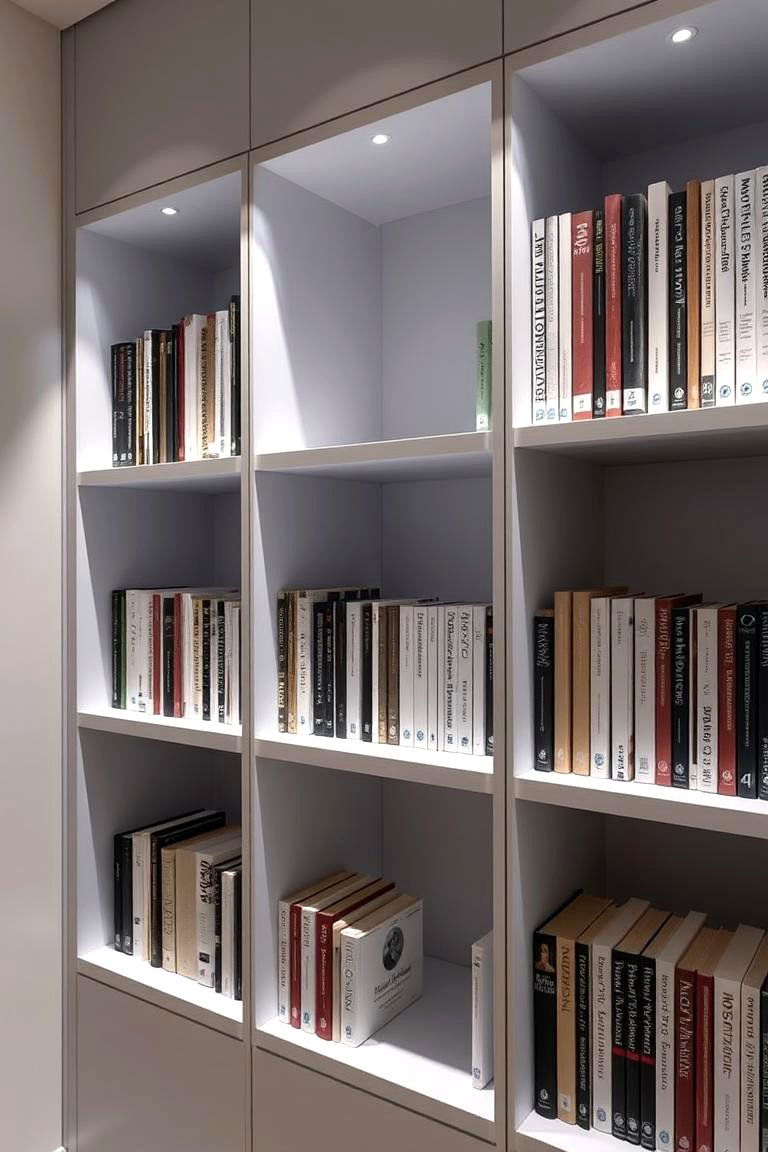 Recessed Shelf Lighting - 24 Bookshelf Lighting Ideas
