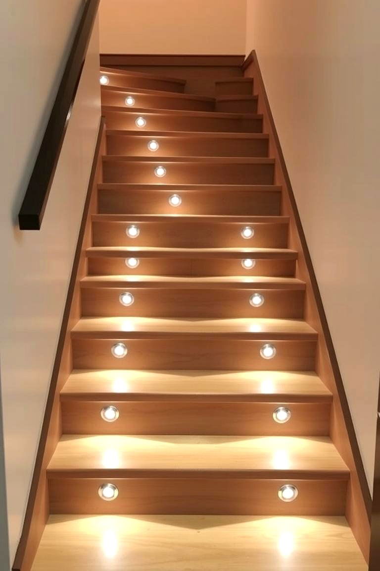Recessed Step Lights - 24 Staircase Lighting Ideas