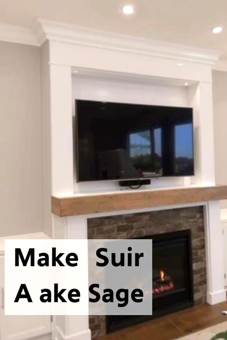 Recessed TV Installation Above Fireplace - 24 Tv Over Fireplace Ideas