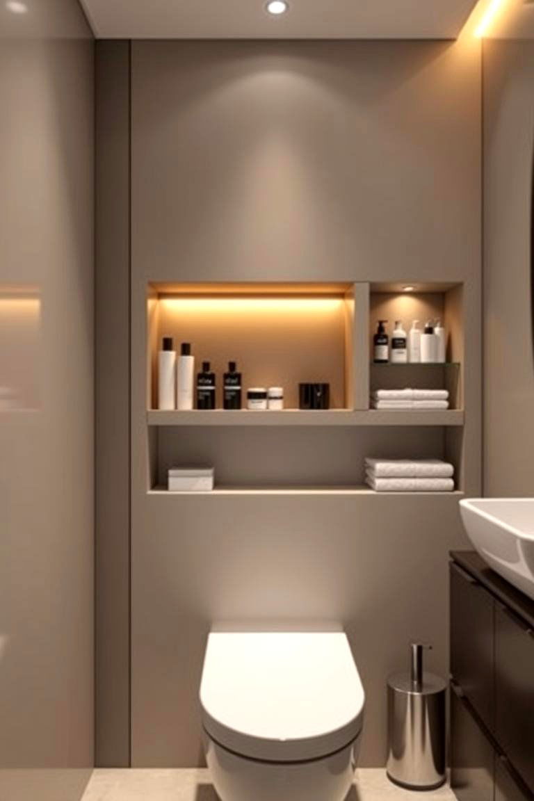 Recessed Wall Storage - 24 Small Bathroom Storage Ideas