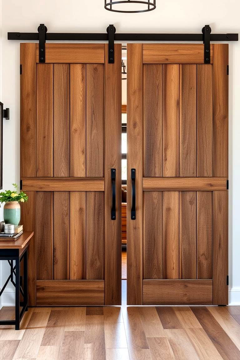Reclaimed Barn Doors - 24 Rustic Living Room Ideas
