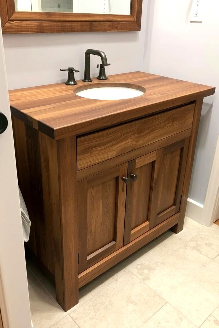 Reclaimed Barn Wood Countertop - 24 Wood Countertop Ideas