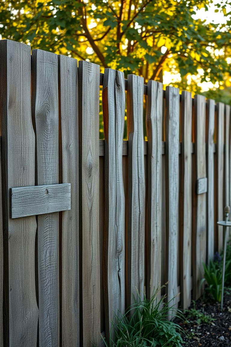 Reclaimed Barn Wood Fence - 24 Vegetable Garden Fence Ideas