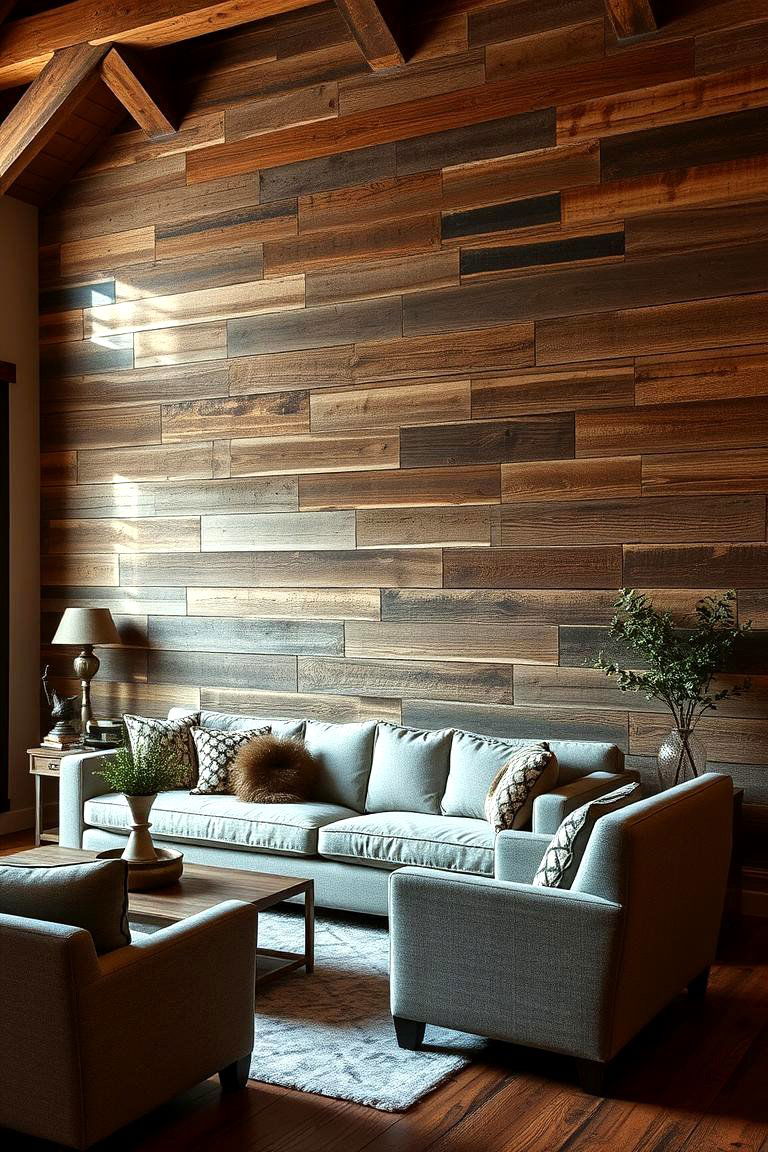 Reclaimed Barnwood Texture Accent - 24 Barnwood Accent Wall Ideas