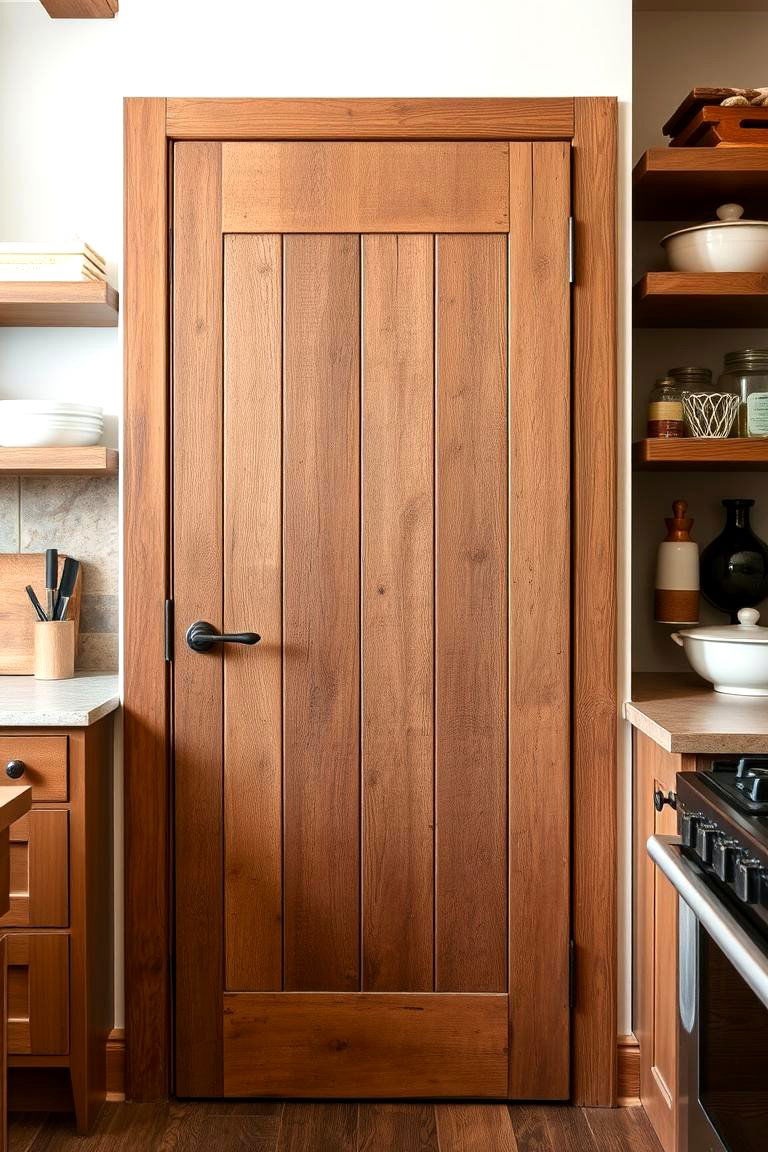 Reclaimed Door for Sustainable Style - 24 Pantry Door Ideas