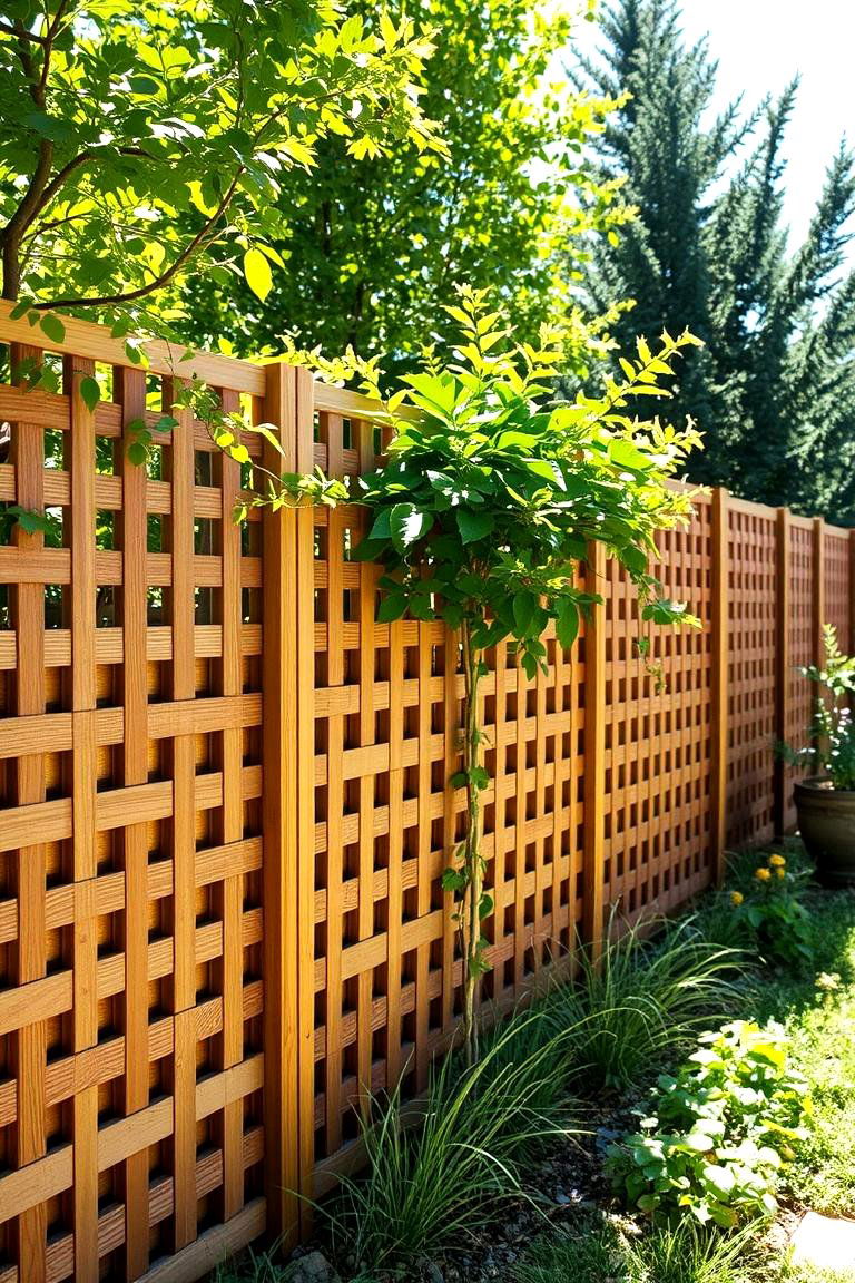 Reclaimed Lattice Panels - 24 Ideas Cheap Ways to Block Neighbors View