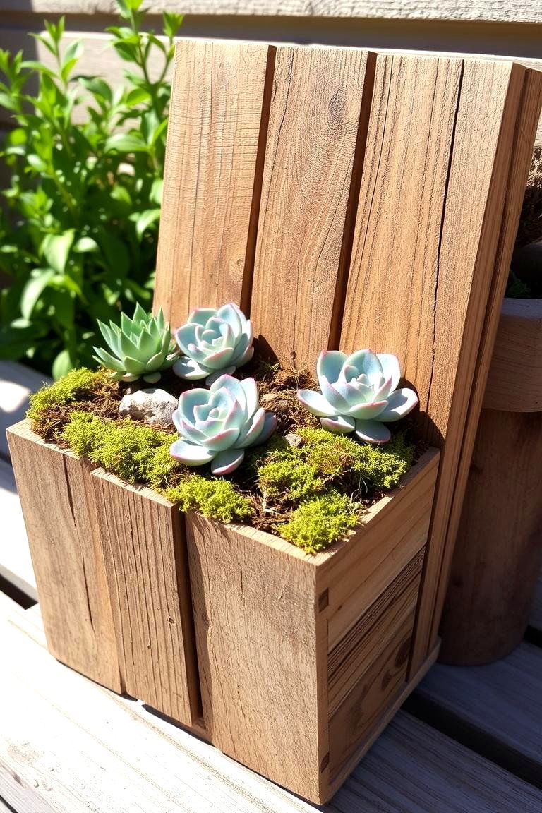 Reclaimed Pallet Garden - 24 Fairy Garden Container Ideas