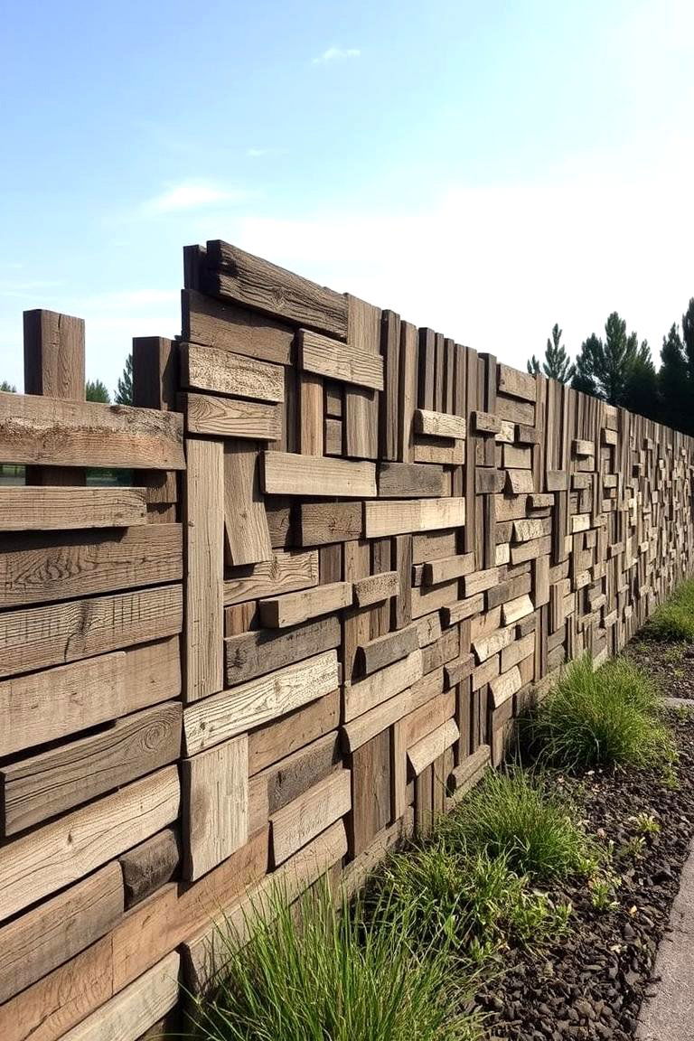 Reclaimed Railroad Tie Wall - 24 Inexpensive Retaining Wall Ideas