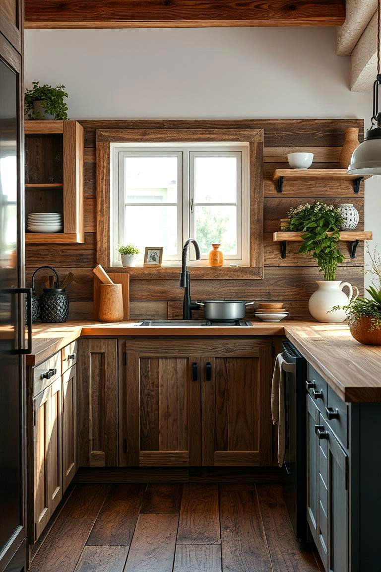 Reclaimed Wood Accents - 24 Cottage Kitchen Ideas