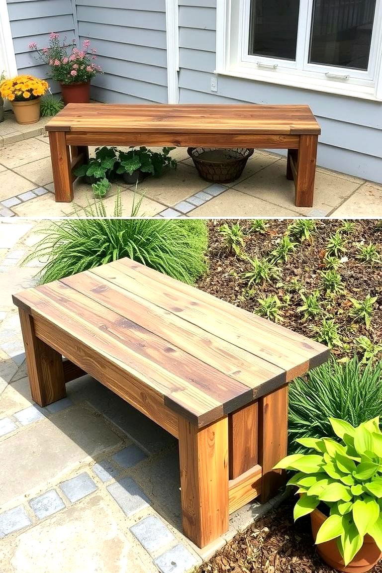 Reclaimed Wood Accents - 24 Farmhouse Patio Ideas