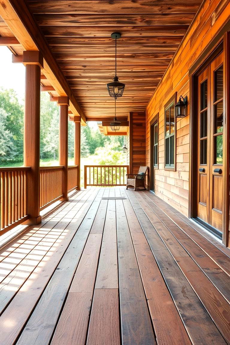 Reclaimed Wood Decking - 24 Porch Flooring Options