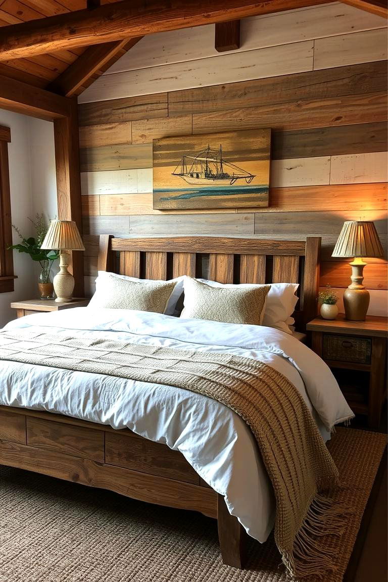 Reclaimed Wood Decor - 24 Hippie Bedroom Ideas