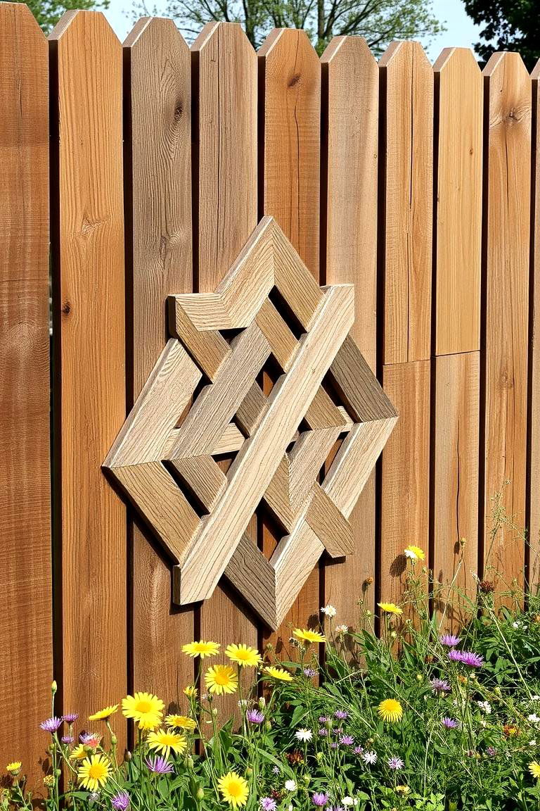 Reclaimed Wood Fence Art - 24 Fence Art Ideas