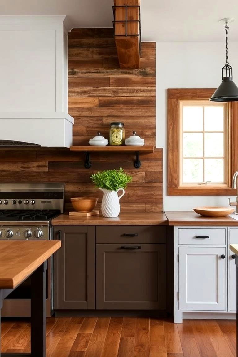 Reclaimed Wood Half Wall - 24 Half Wall Ideas