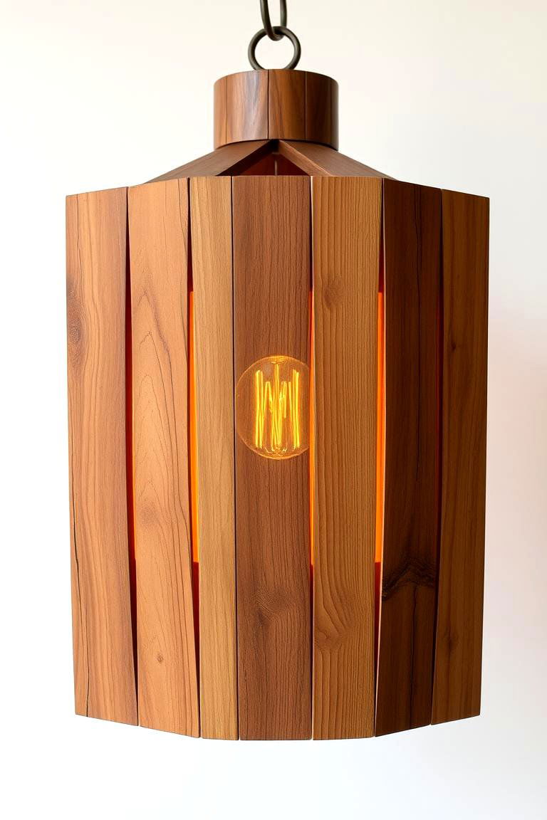 Reclaimed Wood Lantern - 24 Lantern Centerpiece Ideas